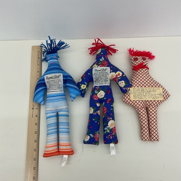 Dammit Dolls Stress Reliever Plush Voodoo Dolls Different Pattern Designs! - Picture 2 of 4